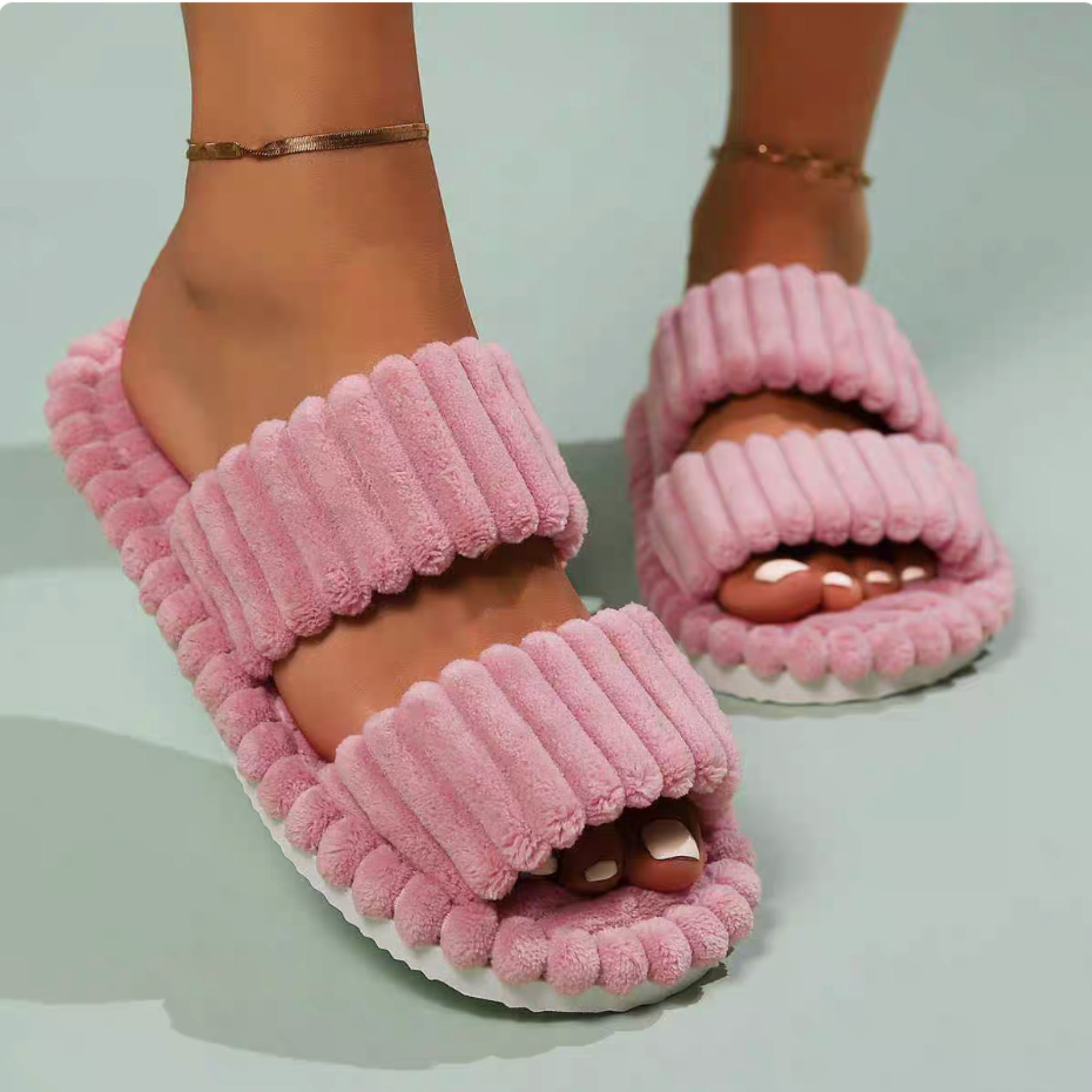 Double-Strap Slippers
