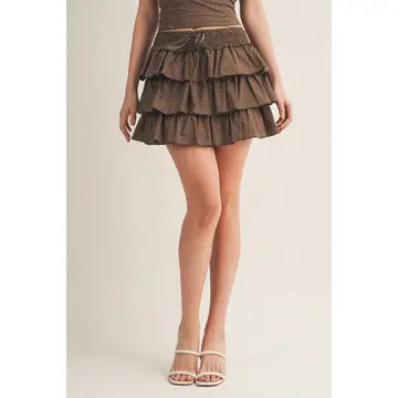 Polkadot Smocked Skort