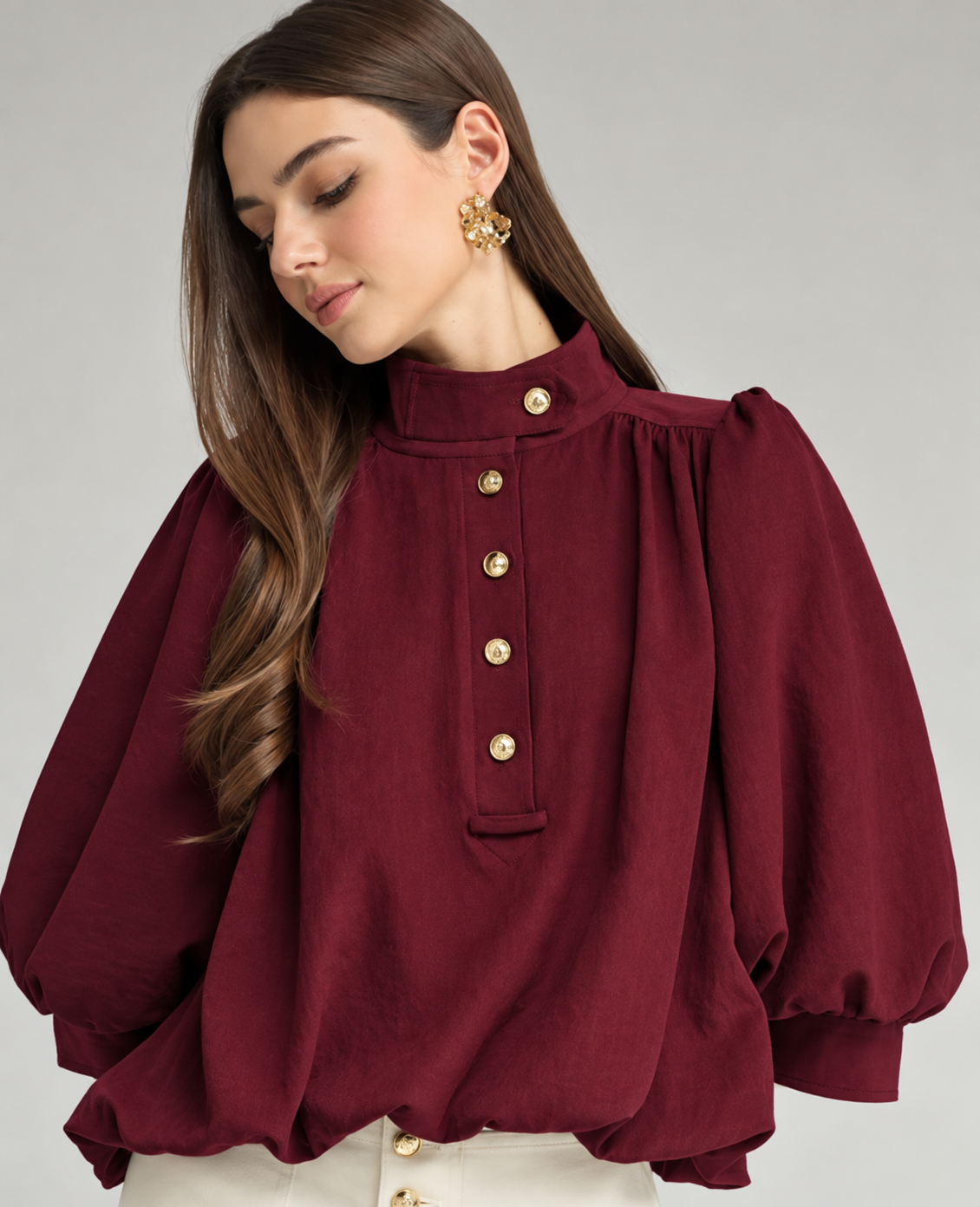 Sienna Balloon Sleeve Blouse