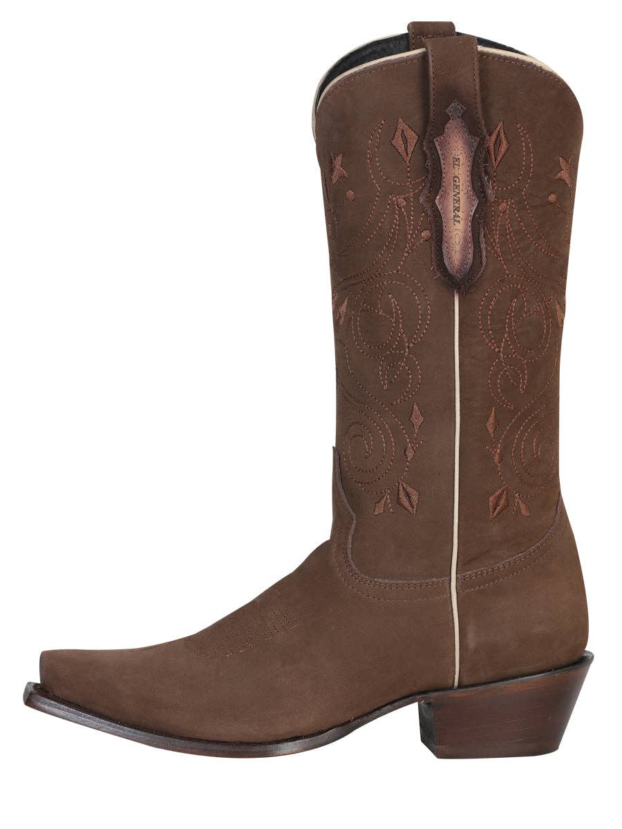 El General Women’s Leather Cowgirl Boots