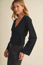 Theresa Flared Tie Blouse