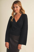Theresa Flared Tie Blouse