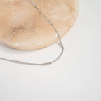 18K Gold PVD Stainless Steel Satellite Bar Chain Necklace
