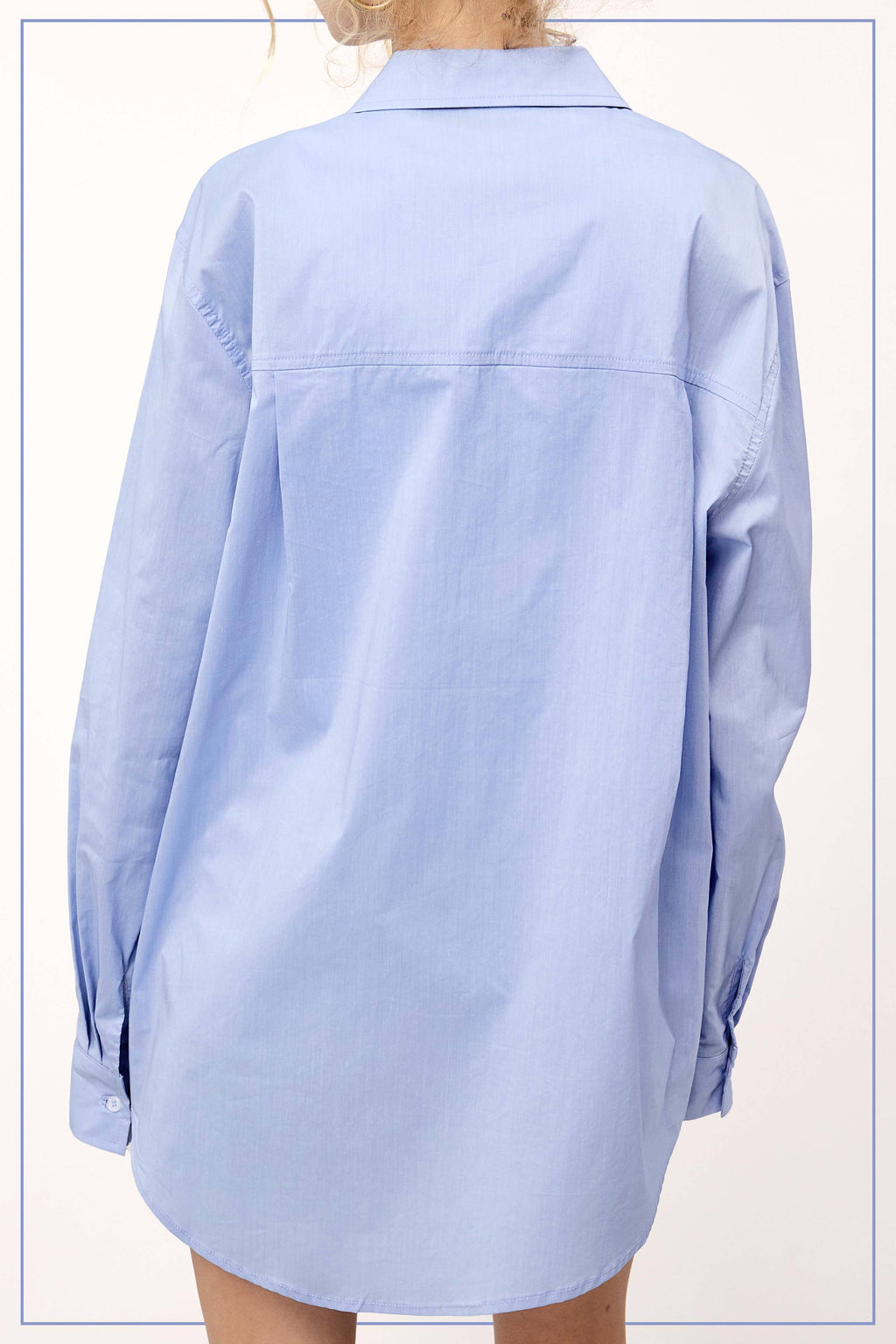 Blue Button Down Top