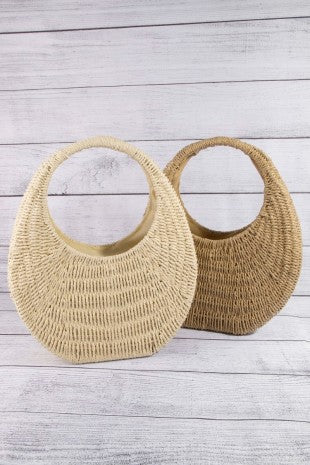 Crescent Weave Handbag