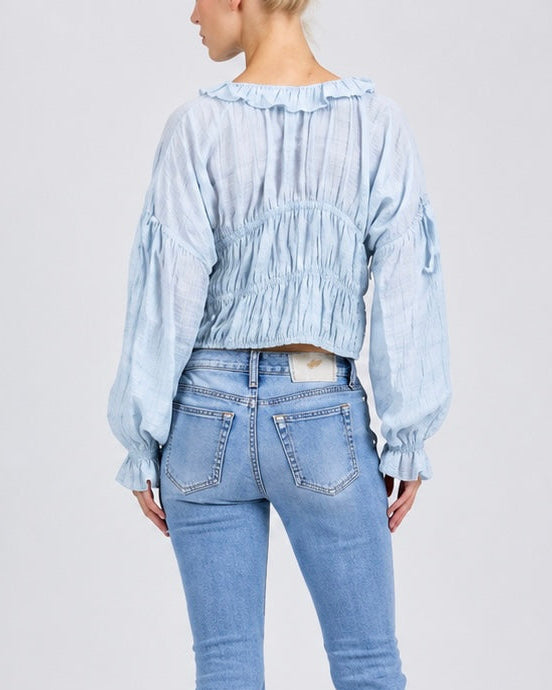 Smocked Boho Blouse