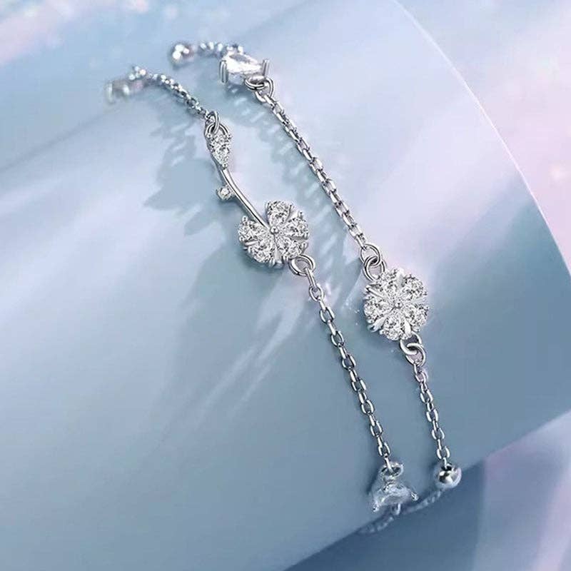 Dandelion Bead Double Chain Bracelet