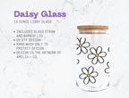 Daisy Glass Can Cup