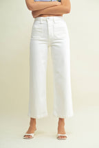 Patch Pocket Wide Leg Pants