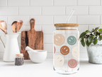 Smiley Glass Can Cup