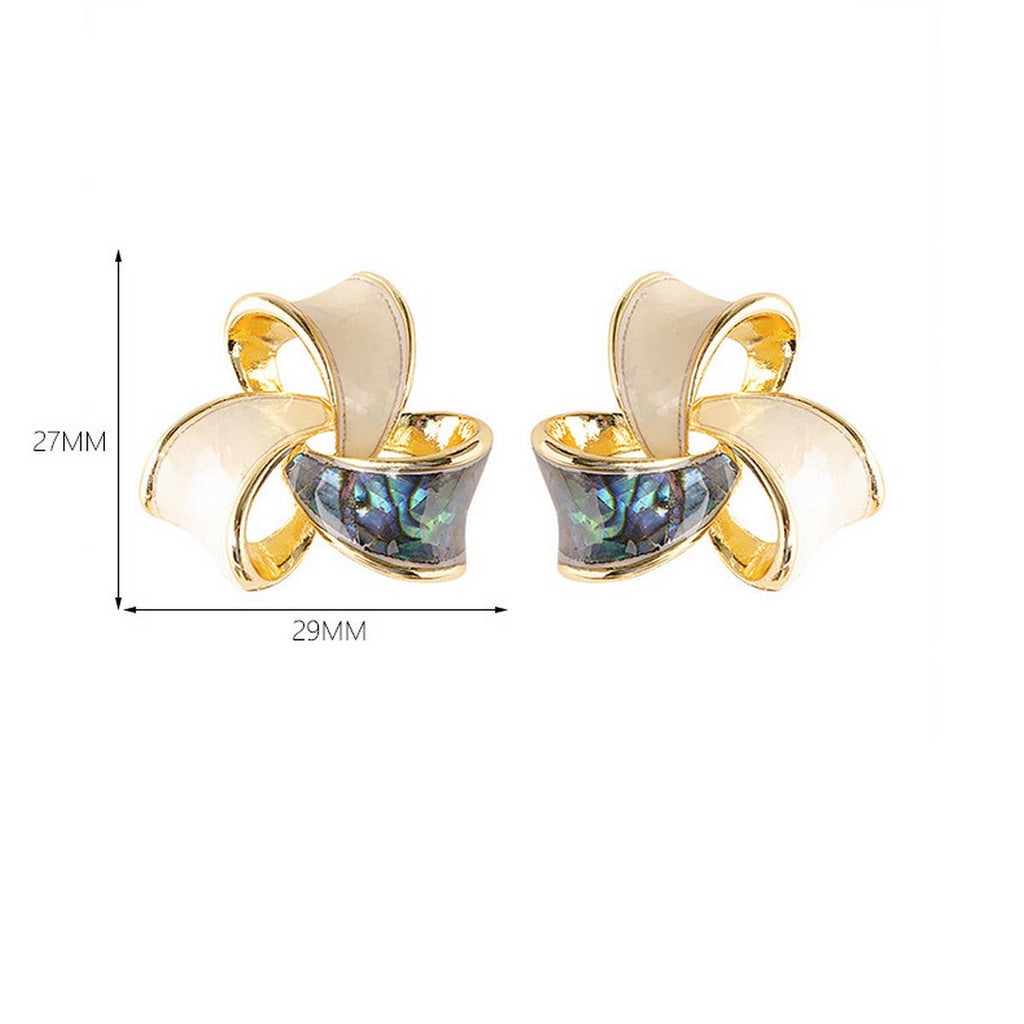 Oil Drip Enamel Mosquito Coil Earrings