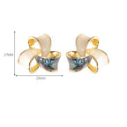 Oil Drip Enamel Mosquito Coil Earrings