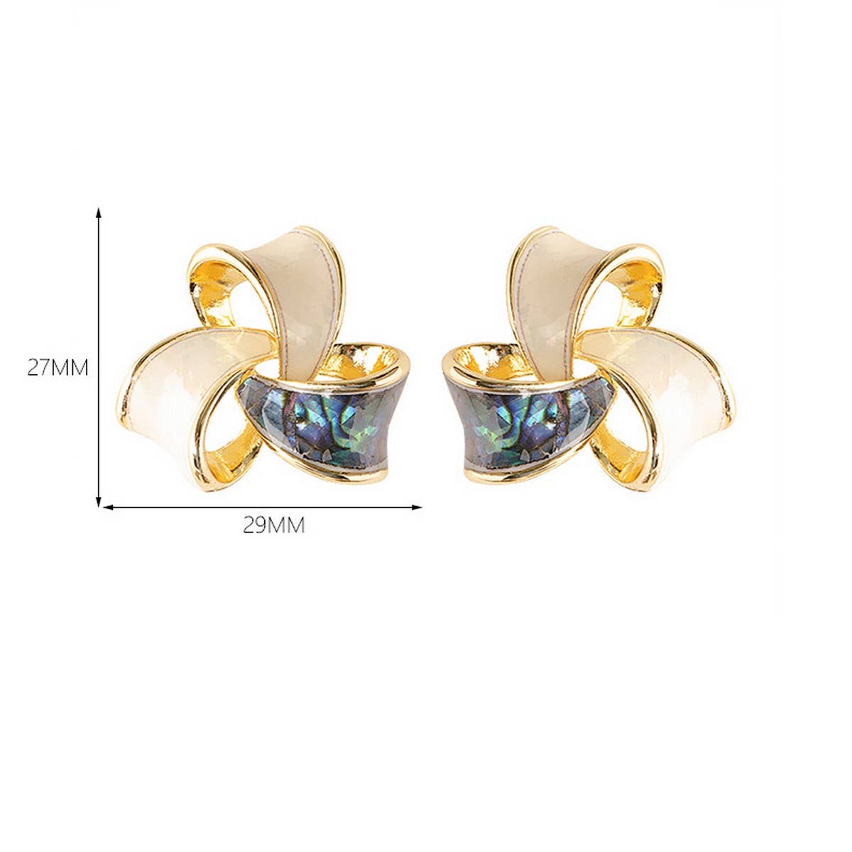 Oil Drip Enamel Mosquito Coil Earrings