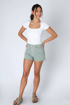 Square Neck Butter Top