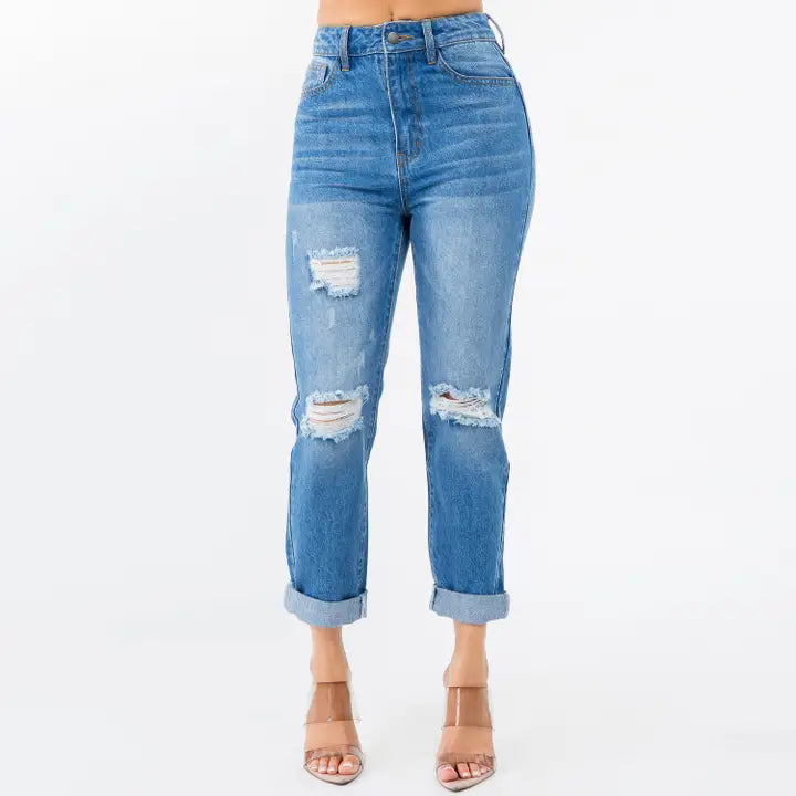 High Waist Mom Jeans
