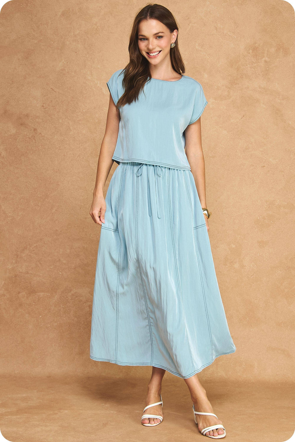 S&B Top & Midi Skirt 2-Piece Set