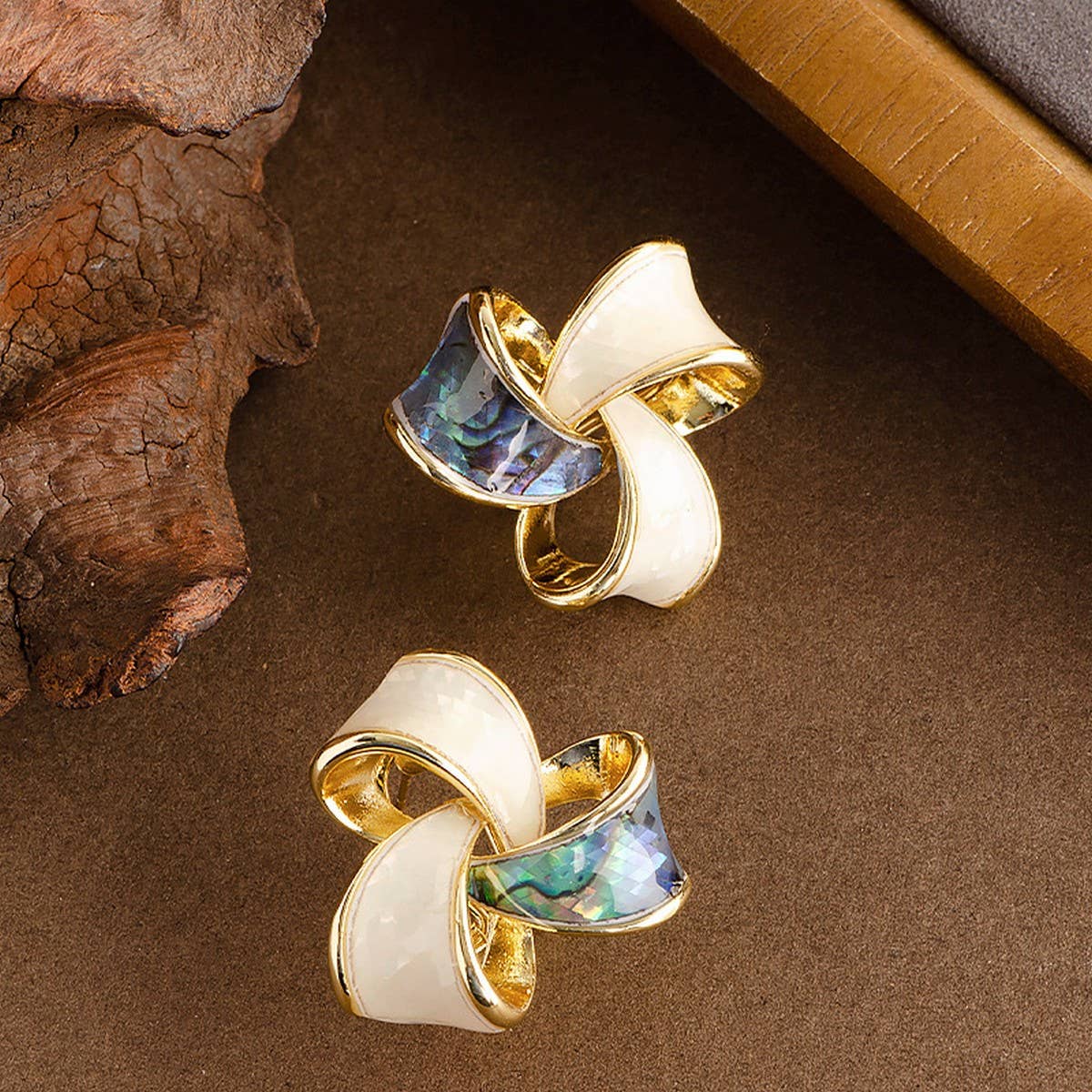 Oil Drip Enamel Mosquito Coil Earrings