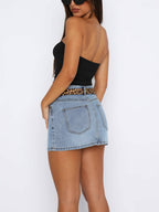 Vintage Denim Mini Skirt