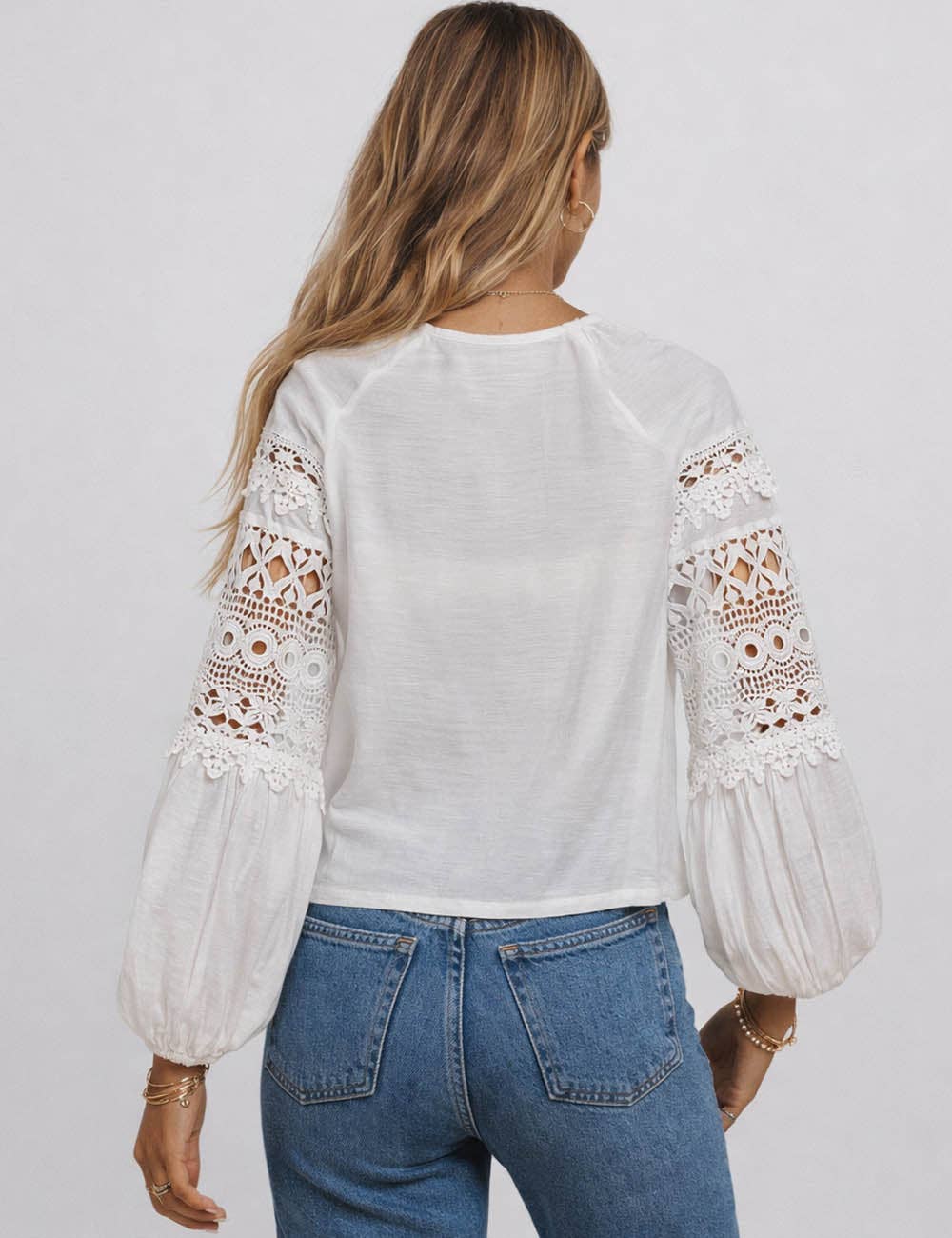 Embroidery Hollow-Out Top