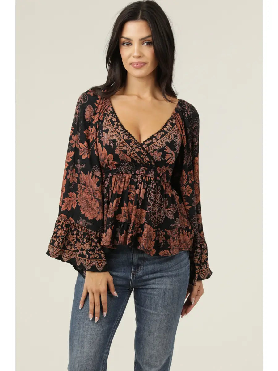 Bell Sleeve Blouse