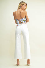 Patch Pocket Wide Leg Pants
