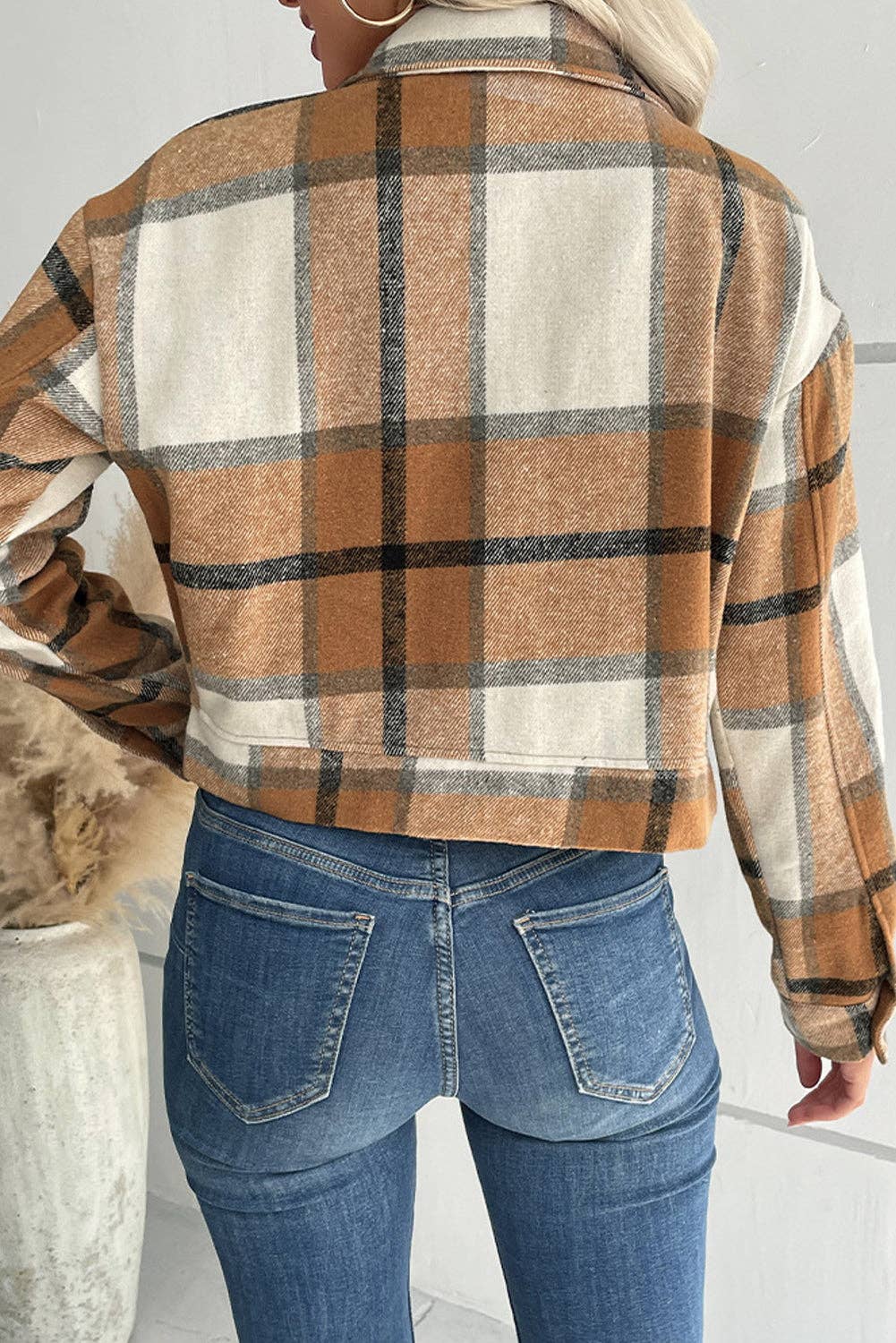 Cardigan Plaid Jacket