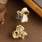 Oil Drip Enamel Mosquito Coil Earrings