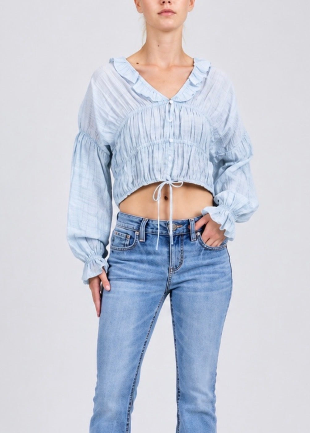 Smocked Boho Blouse