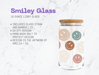 Smiley Glass Can Cup