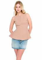 Sleeveless Open Back Top