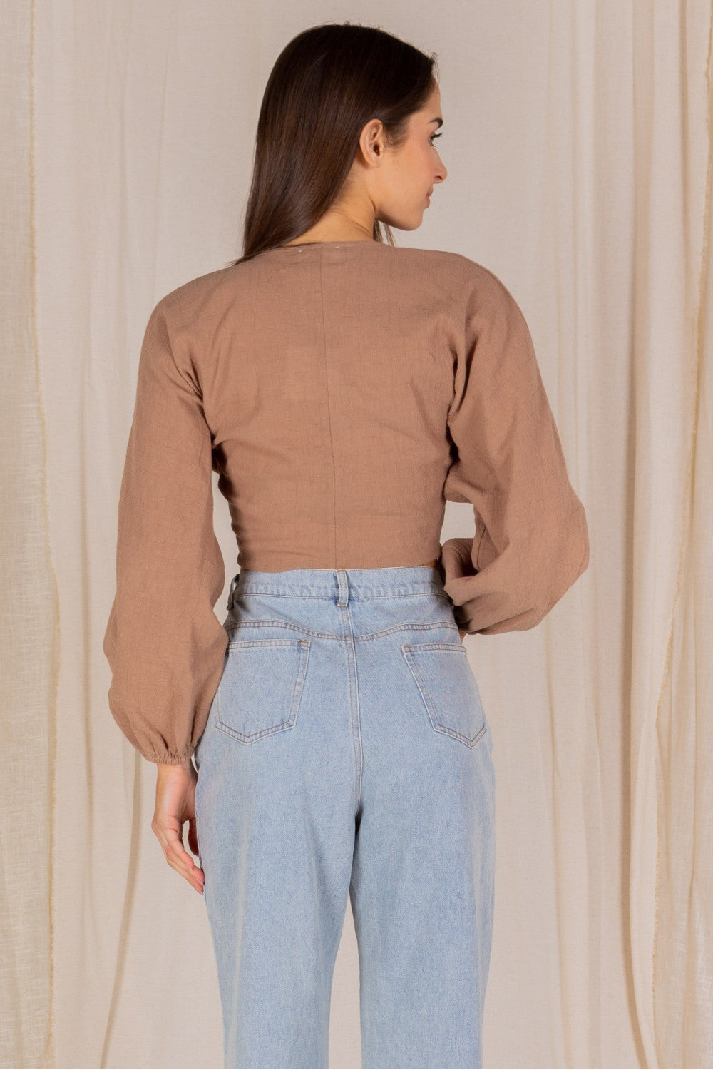 Front Wrap Tie Top