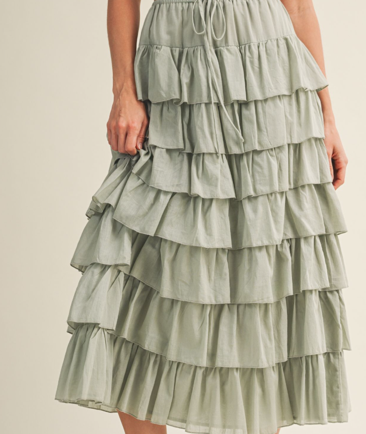Tiered Ruffle Skirt