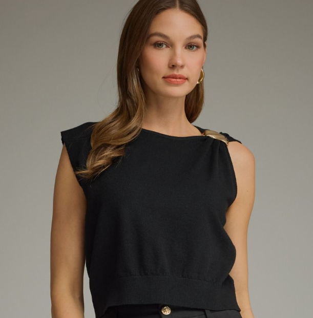 Elodie Shoulder Detail Top