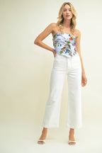 Patch Pocket Wide Leg Pants