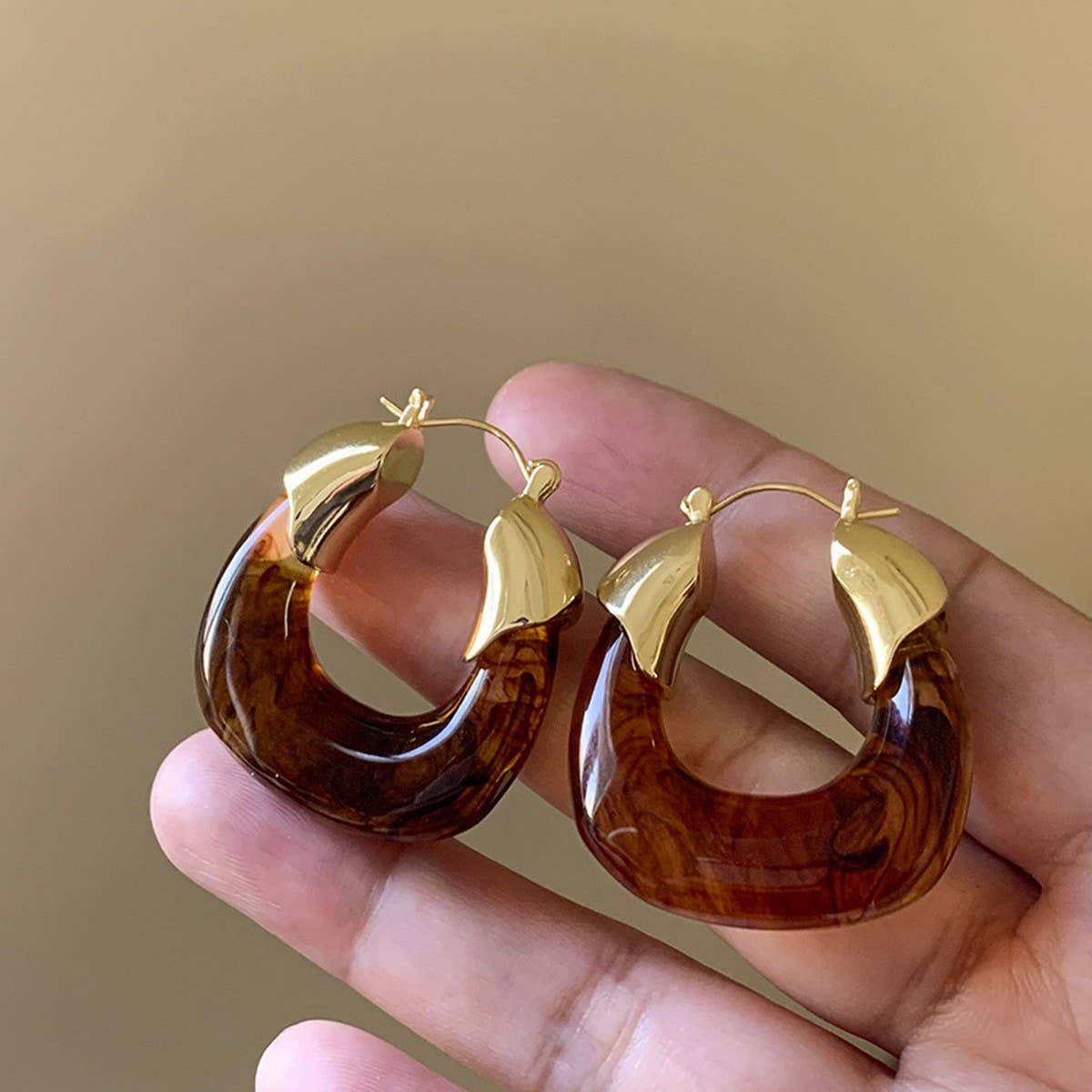 Retro Brown earrings