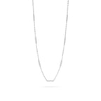 18K Gold PVD Stainless Steel Satellite Bar Chain Necklace