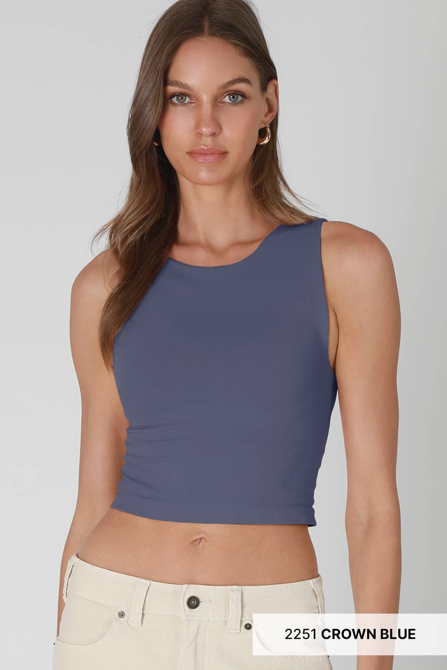 Crew Neck Crop Top