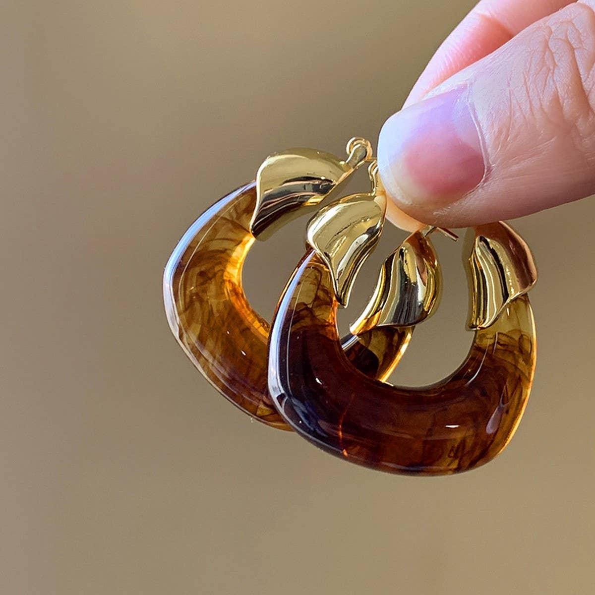 Retro Brown earrings