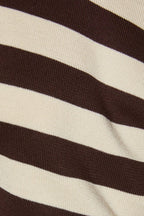Striped Boat Neck Dolman Sleeve Sweater