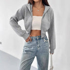 Cropped Hoodie Sweatshirt