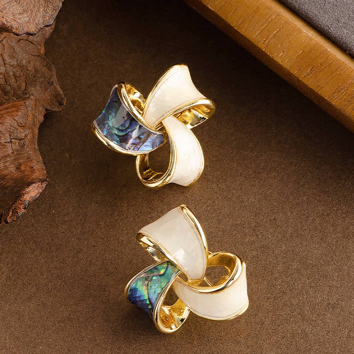 Oil Drip Enamel Mosquito Coil Earrings