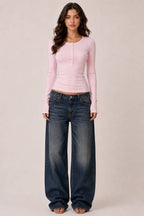Henley Long Sleeve Top