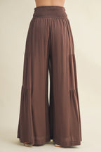 Tie Waist Wide Leg Pants