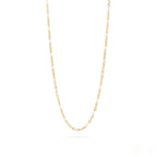 18K Gold PVD Stainless Steel White Confetti Chain Necklace