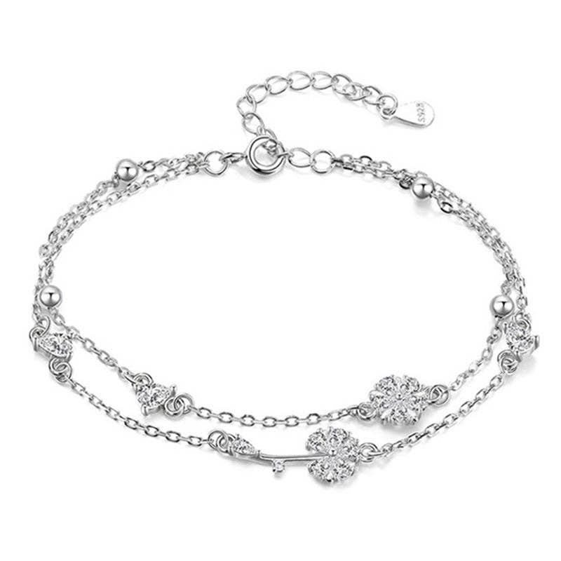 Dandelion Bead Double Chain Bracelet