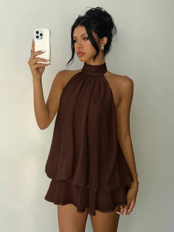 Camille Backless Mini Dress