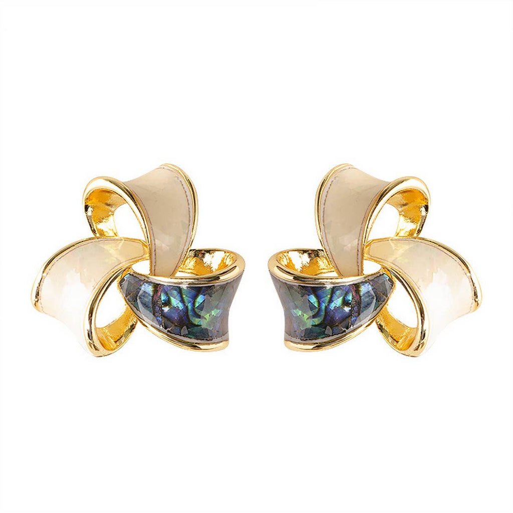 Oil Drip Enamel Mosquito Coil Earrings
