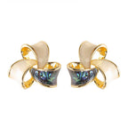 Oil Drip Enamel Mosquito Coil Earrings