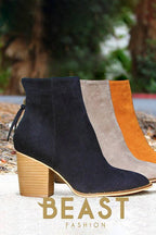 Suede Ankle Booties