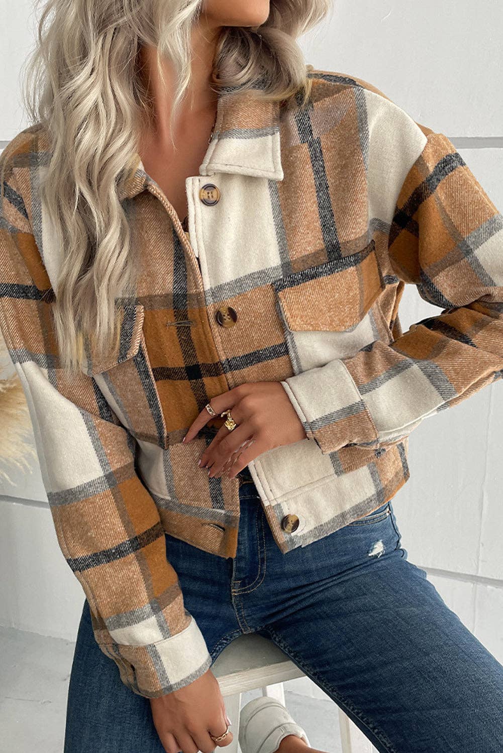 Cardigan Plaid Jacket